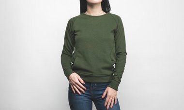Grøn sweatshirt